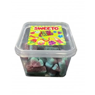 Sweeto Jelly Sweets Fizzy Watermelon Halal 160g 12 Tub